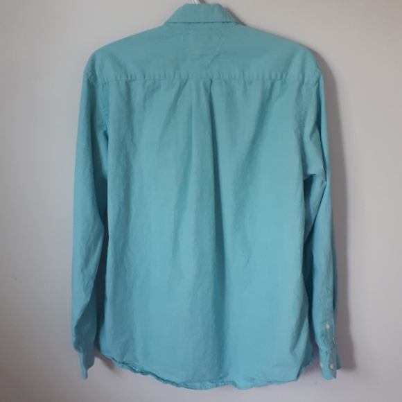 Tommy Hilfiger Light Blue Casual Button Down Shirt - Picture 5 of 6